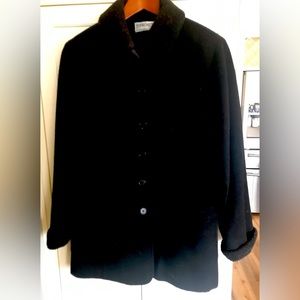 Wool (100%) pea-style womens coat